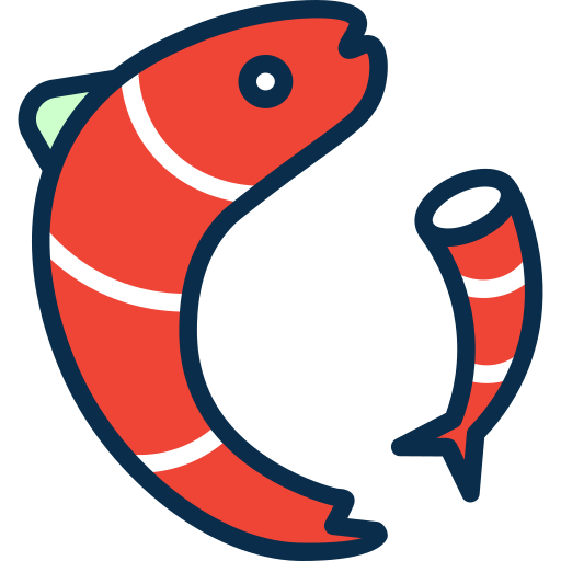 물고기 SBTS2018 Lineal Color icon