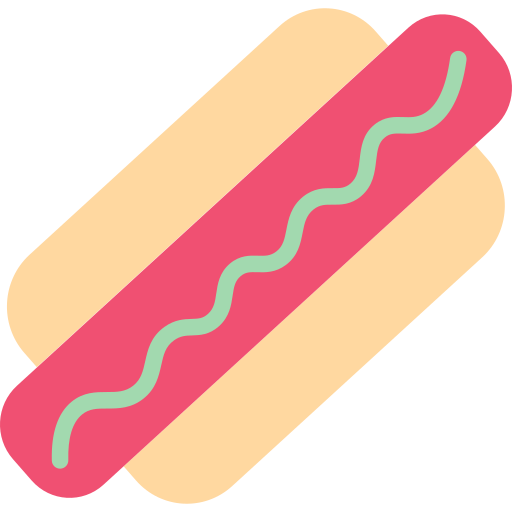 hot dog SBTS2018 Flat ikona