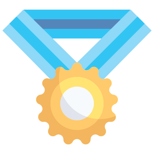 Medalha Justicon Flat Ícone