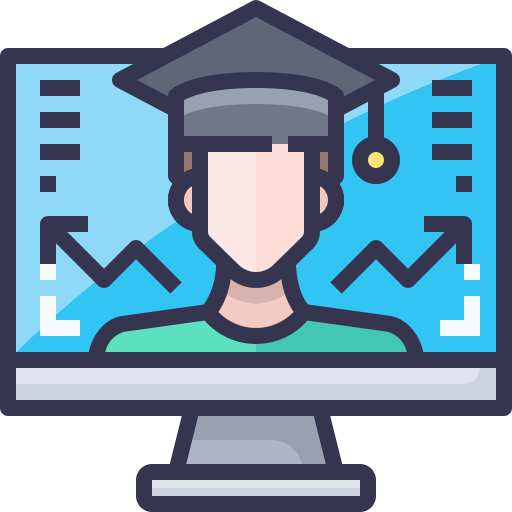 Aprendizaje en línea Justicon Lineal Color icono