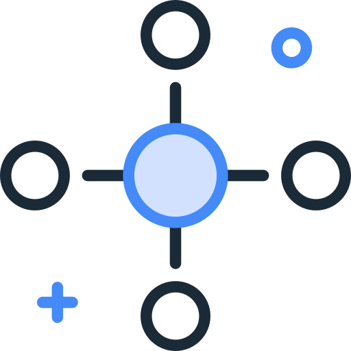 데이터 흐름 SBTS2018 Blue icon