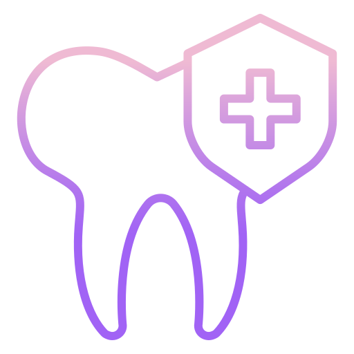 Seguro dental Icongeek26 Outline Gradient icono
