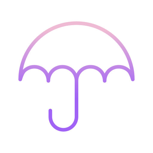 parasol Icongeek26 Outline Gradient ikona