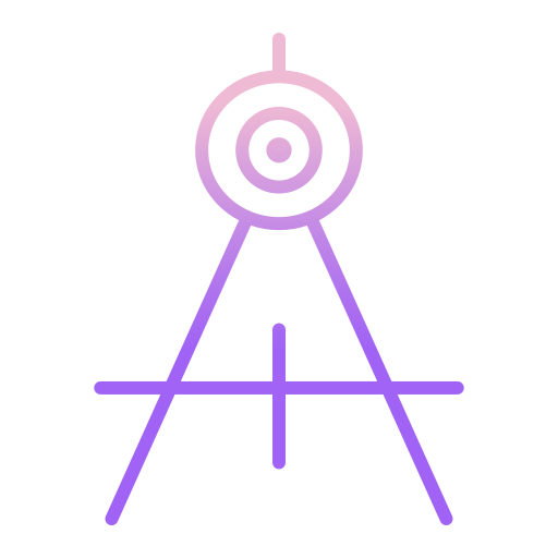 kompas Icongeek26 Outline Gradient ikona