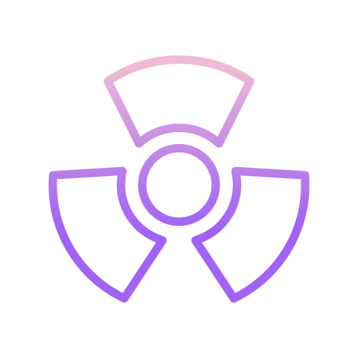 核エネルギー Icongeek26 Outline Gradient icon
