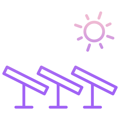 Solar panel Icongeek26 Outline Gradient icon