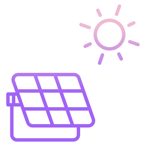 太陽光エネルギー Icongeek26 Outline Gradient icon