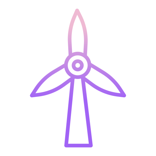 windmolen Icongeek26 Outline Gradient icoon