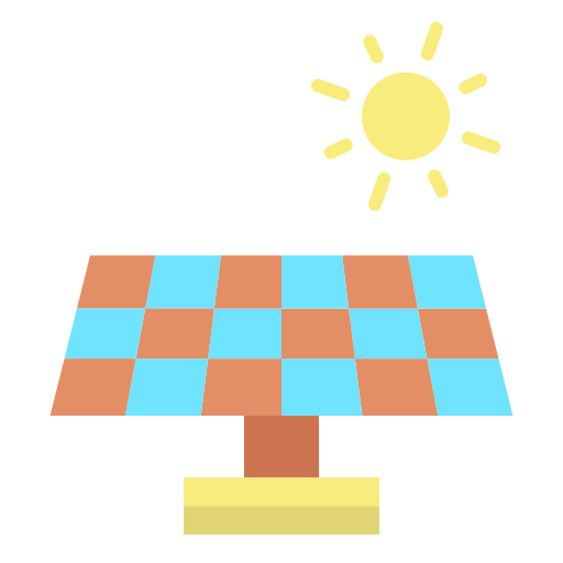 energia słoneczna Icongeek26 Flat ikona