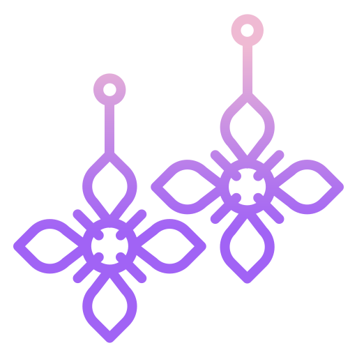 Earrings Icongeek26 Outline Gradient icon