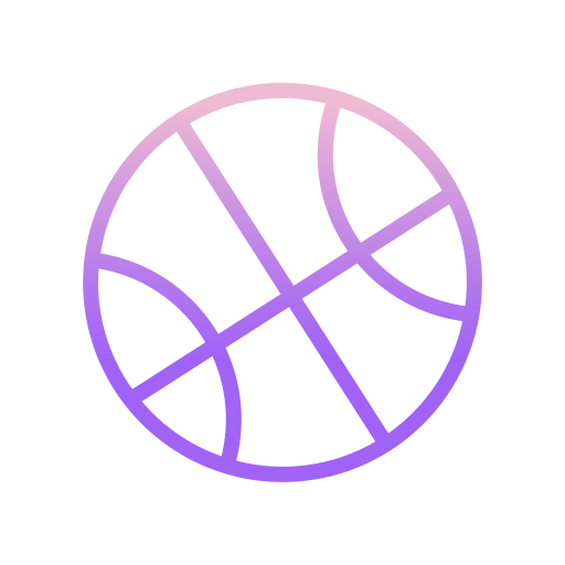 Basketball Icongeek26 Outline Gradient icon