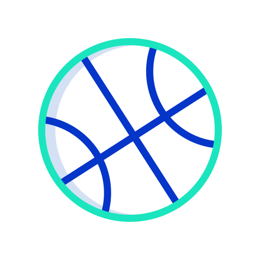 pallacanestro Icongeek26 Outline Colour icona