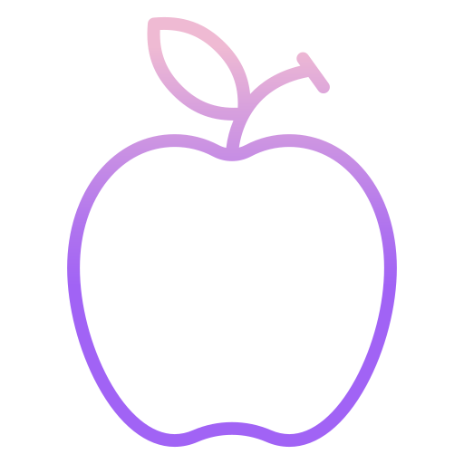 jabłko Icongeek26 Outline Gradient ikona