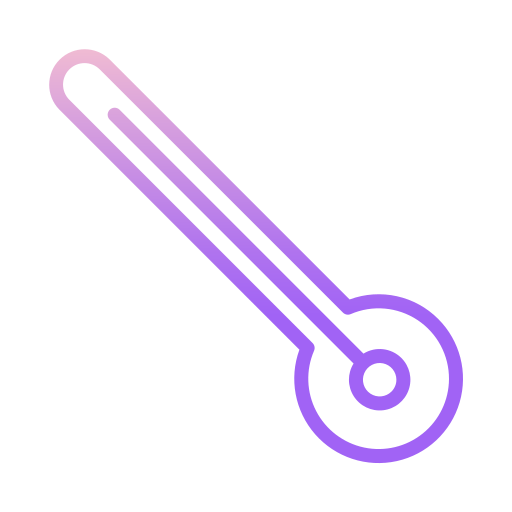 thermometer Icongeek26 Outline Gradient icoon