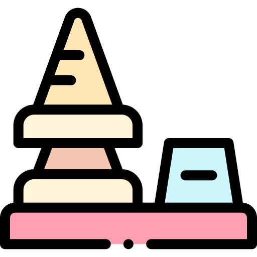 아이스크림 콘 Detailed Rounded Lineal color icon