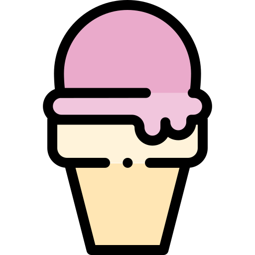 アイスクリーム Detailed Rounded Lineal color icon