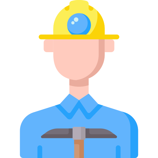 mijnwerker Special Flat icoon