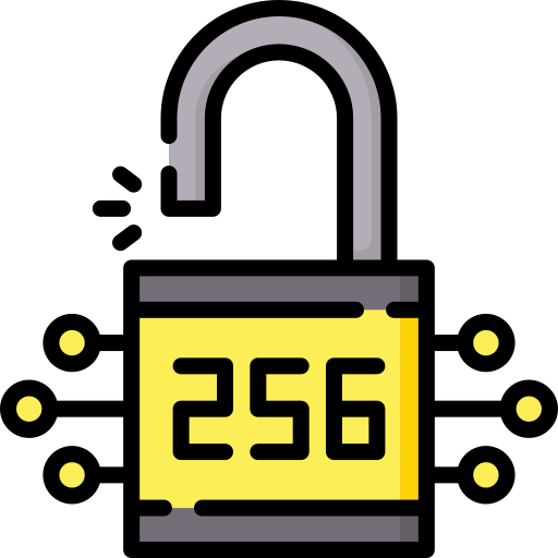 SHA 256 Special Lineal color icon