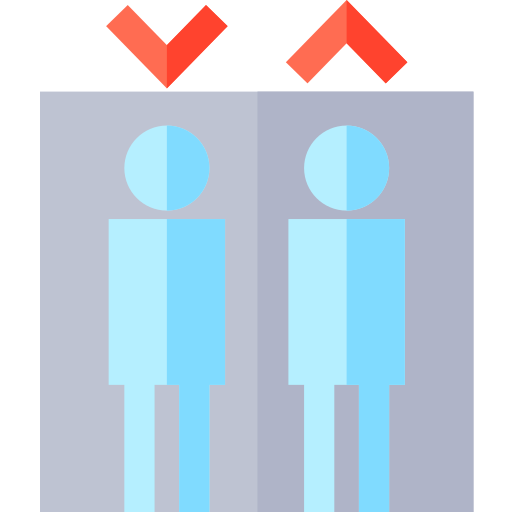 엘리베이터 Basic Straight Flat icon