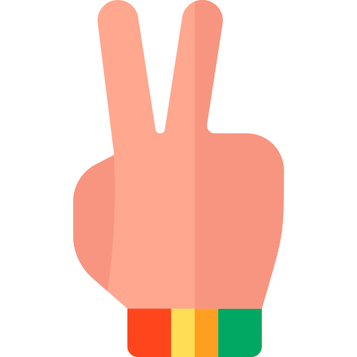 Peace sign Basic Rounded Flat icon