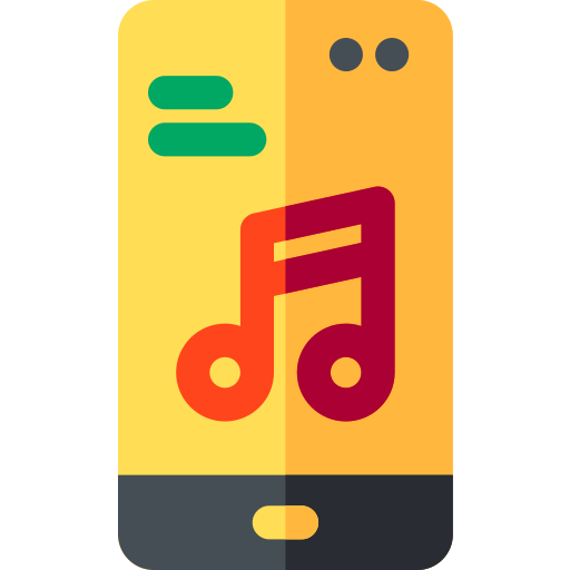 odtwarzacz muzyki Basic Rounded Flat ikona