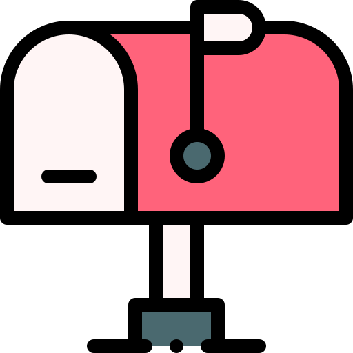 Mailbox Detailed Rounded Lineal color icon