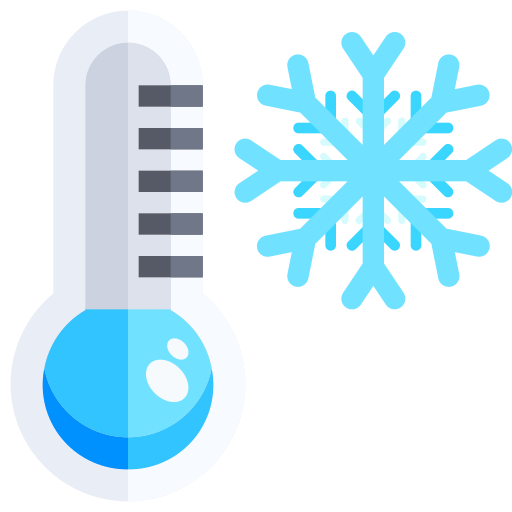 Temperatura baixa Justicon Flat Ícone