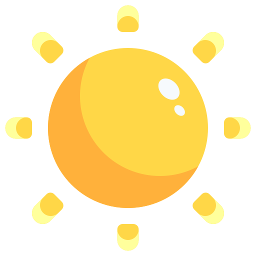słoneczny Justicon Flat ikona