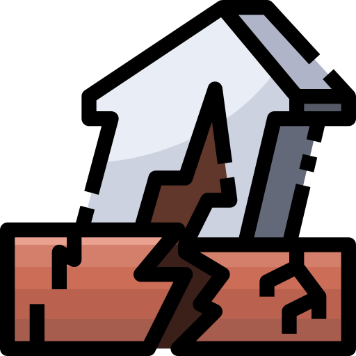 Terremoto Justicon Lineal Color icono