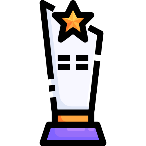 Trofeo Justicon Lineal Color icono