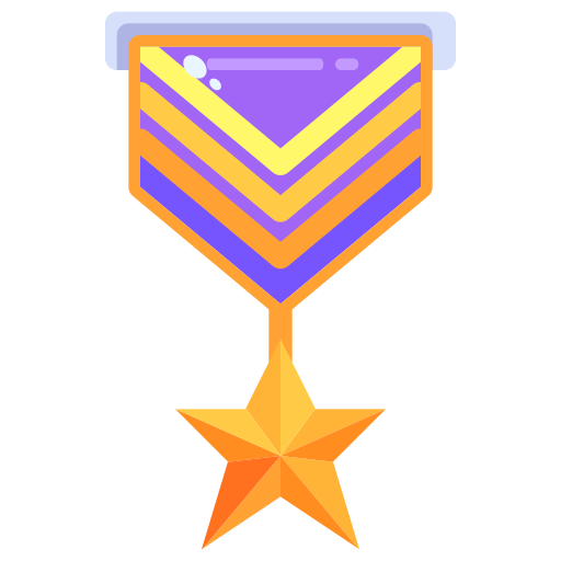 Medalla Justicon Flat icono