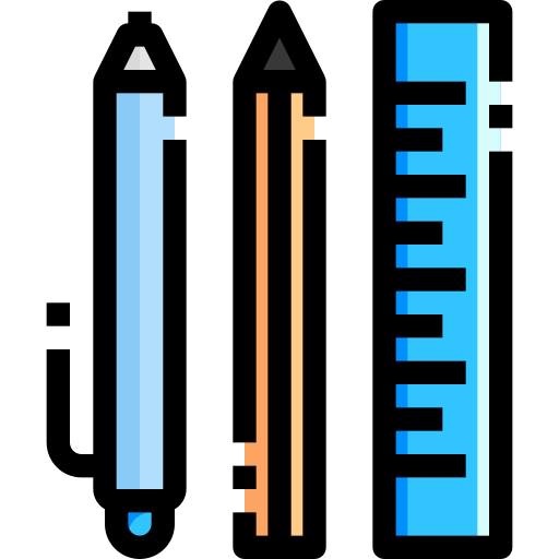 Pencil Justicon Lineal Color icon