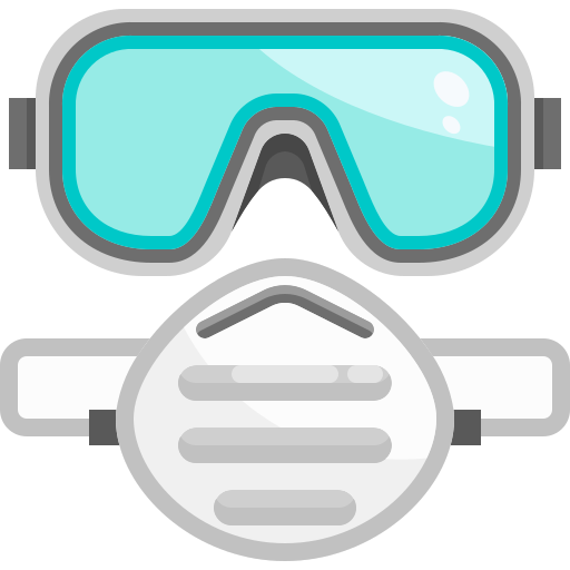 Goggles Justicon Flat icon