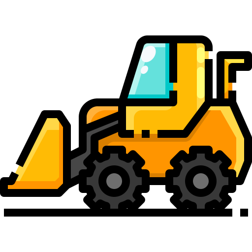bulldozer Justicon Lineal Color icona