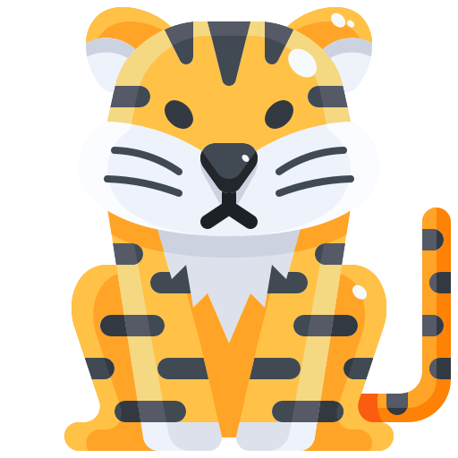 虎 Justicon Flat icon