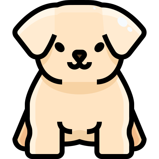 子犬 Justicon Lineal Color icon