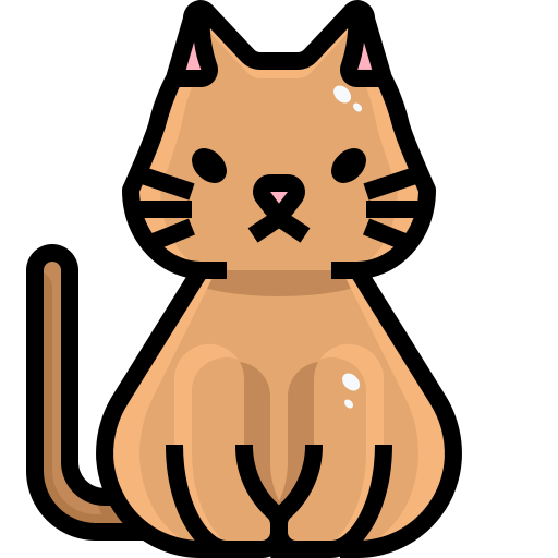 猫 Justicon Lineal Color icon