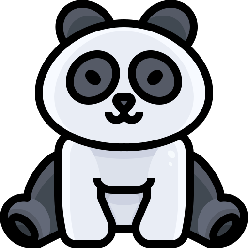 Panda Justicon Lineal Color Ícone