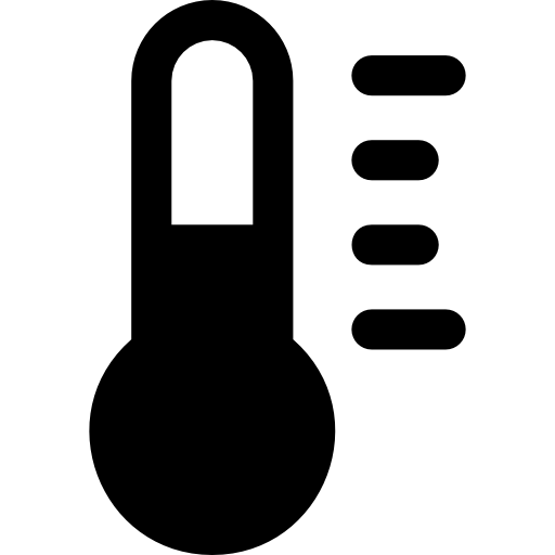 thermometer Basic Rounded Filled icoon