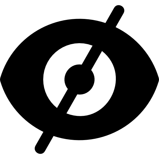 ciego Basic Rounded Filled icono