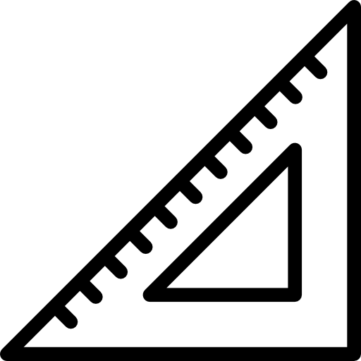 vierkant instellen Special Lineal icoon