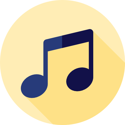 música Flat Circular Flat icono