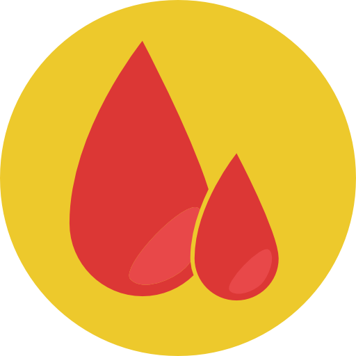 muestra de sangre Roundicons Circle flat icono