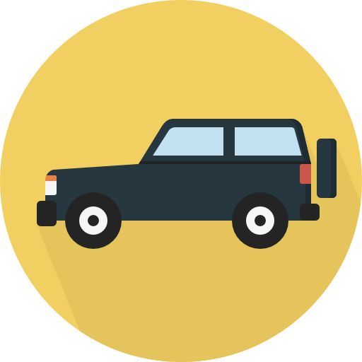 jeep Pixel Perfect Flat ikona