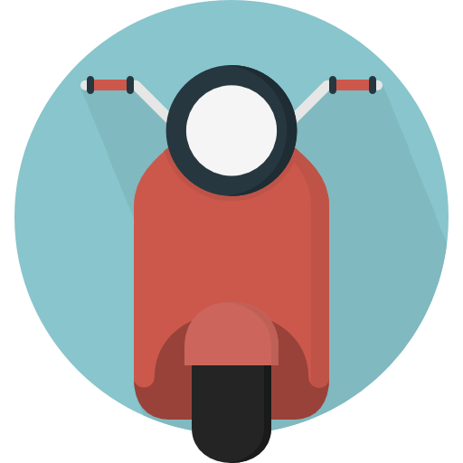 motocykl Pixel Perfect Flat ikona