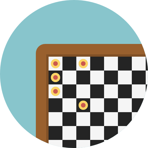 schaakbord Pixel Perfect Flat icoon