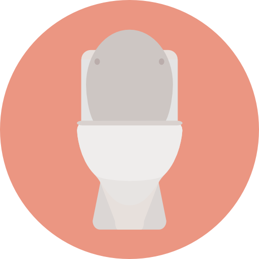 toilette Roundicons Circle flat icona
