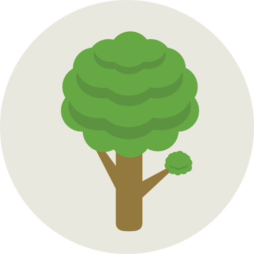 Tree Roundicons Circle flat icon