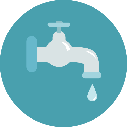 Water tap Roundicons Circle flat icon