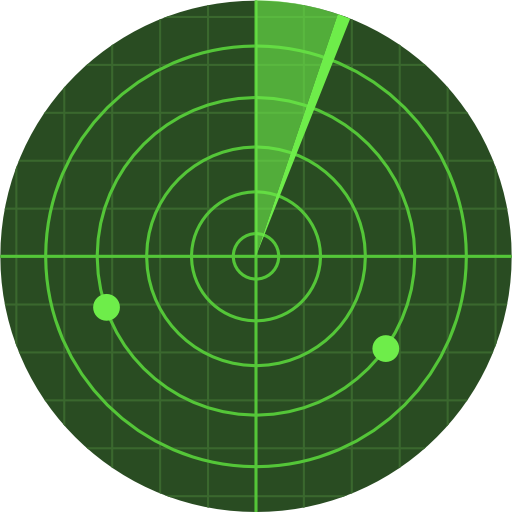 radar Roundicons Circle flat ikona